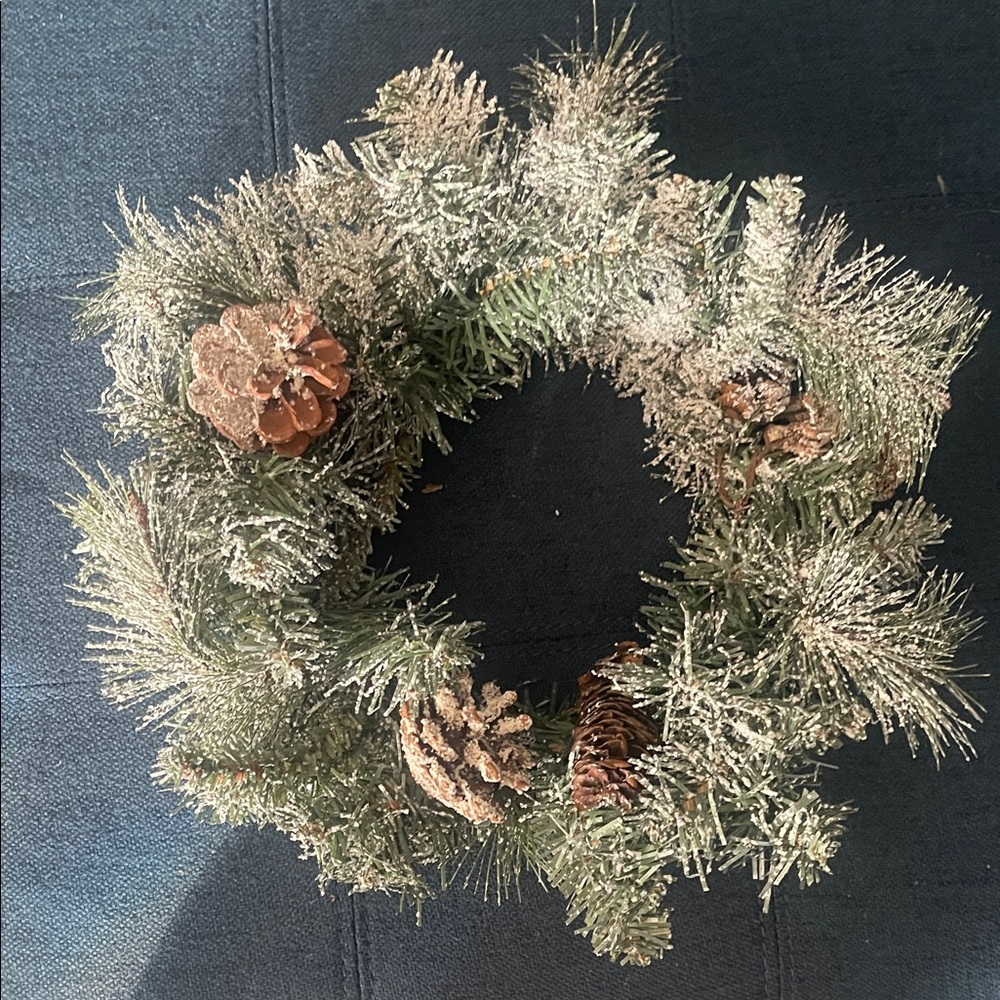 Frosted Pine Holiday Wreath